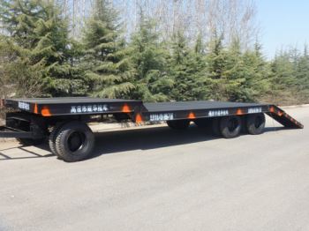 如何对挖掘机拖车进行刹车